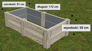 Warzywnik 2 komory- JASNY BEŻ